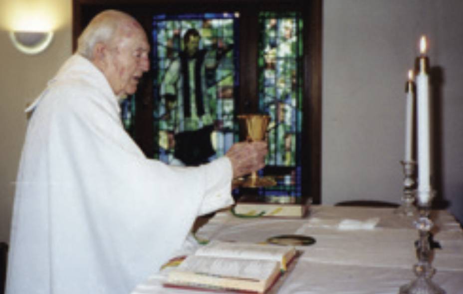 Father Frank celebrating Mass