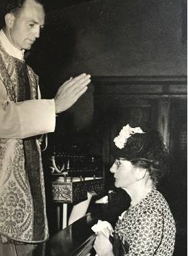Father Frank with his mother
